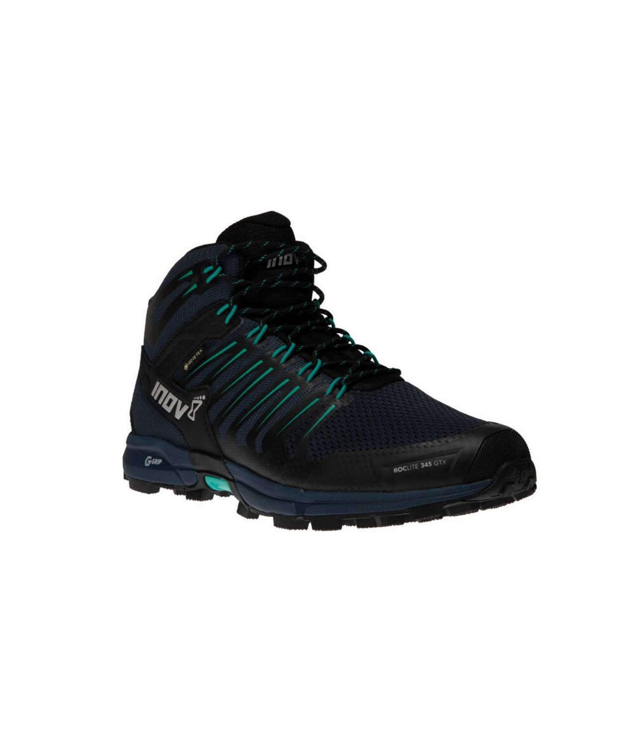 inov 8 roclite g 345 gtx w navy teal hike mid boot fast and light 7