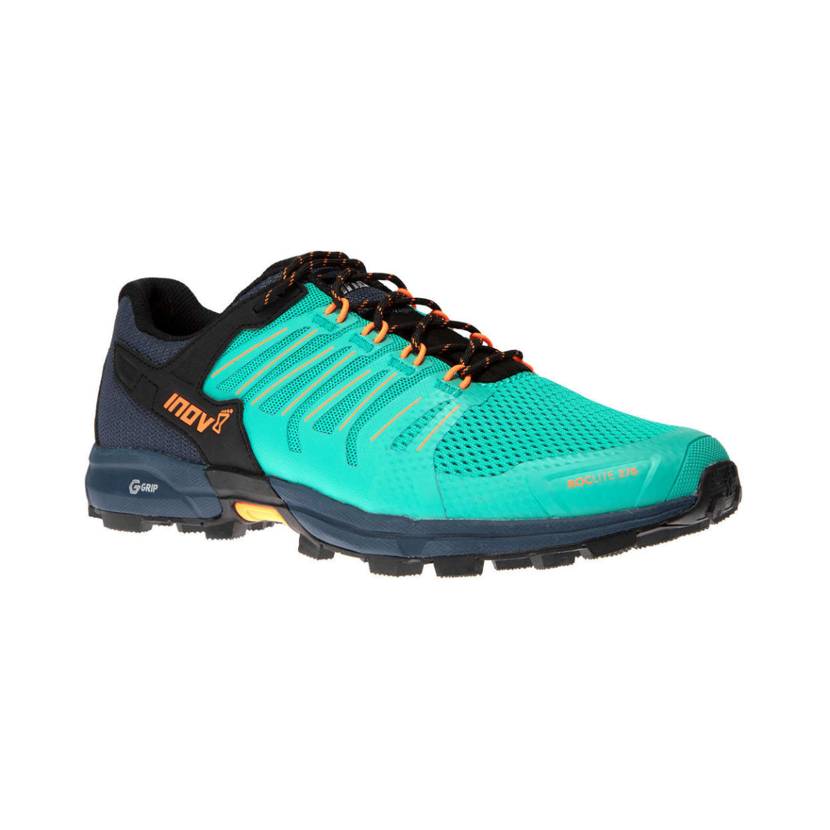 inov 8 womens Roclite G 275 teal trail running shoe Fast and Light CH 006