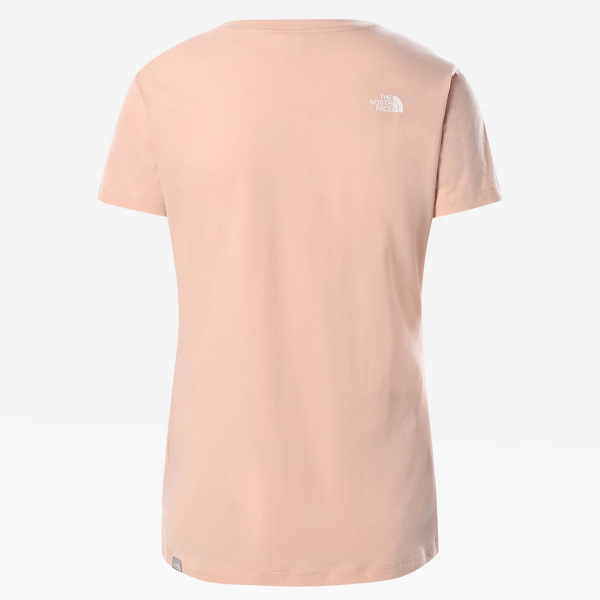 The North Face womens simple Dome Tee sand Pink Fast and Light ch