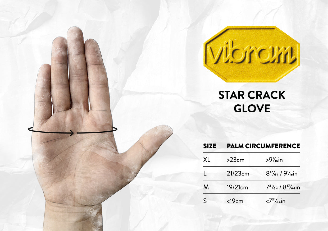 starcrack glove size chart cm
