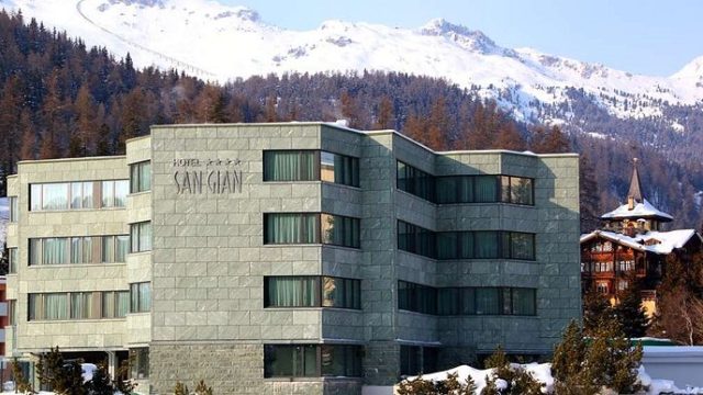 San Gian St Moritz exterior view top hotel GR CH jpg