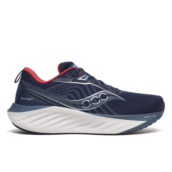 Saucony Triumph mens blue running shoes at Fast and Light CH